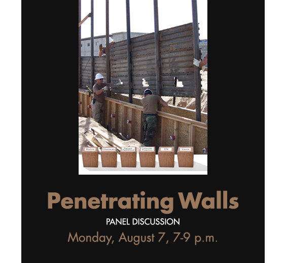 “Penetrating Walls” Monday evening, August 7, 2017 – Sandy Bleifer’s panel discussion at FM Fine Art Gallery (834 N. La Brea Ave., L.A.) or watch LIVE on facebook