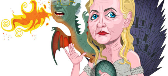 Hillary and Bernie - Game of Thrones by Joe Rocco