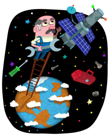 Joe Rocco's satellite repairman