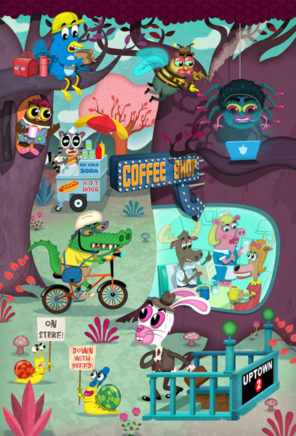 Joe Rocco's Enchanted Brooklyn Forest (children's illustration)