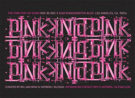 Pink Pop up Show logo by William Wray