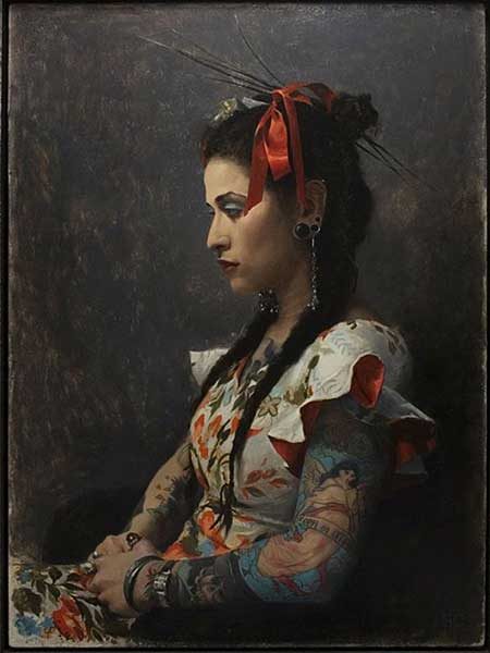 Portrait by Sean Cheetham, Oil On Board