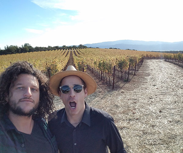 Seth and Carlo Mondavi in Napa Valley