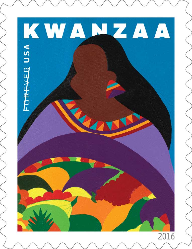 KWANZAA 2016 STAMP by Synthia Saint James