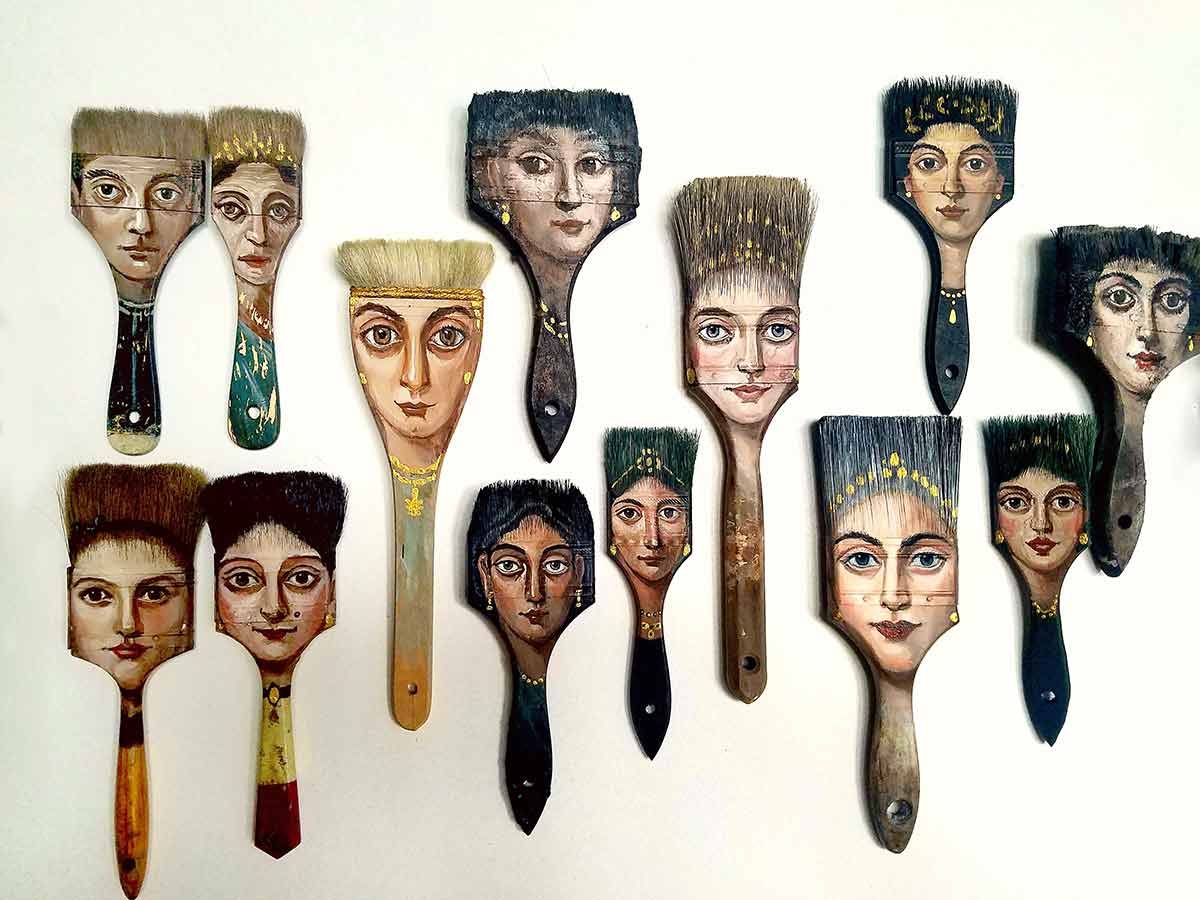 Brush collection, studio by Alexandra Dillon