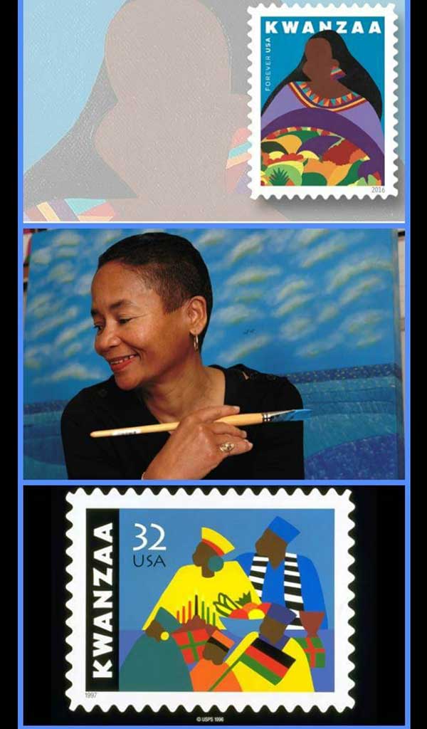 Kwanzaa U.S. Postage Stamp (the Brown Girl collection) by Synthia SAINT JAMES