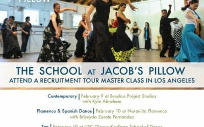 The School at JACOB’S PILLOW Recruitment Master Class coming to LA Feb 9 and 10, 2019